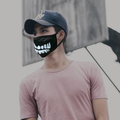 Skull Teeth Face Mask